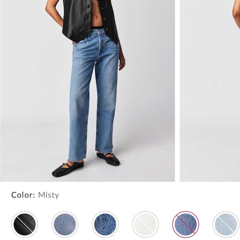 Citizens Of Humanity Blue Straight Leg Jeans